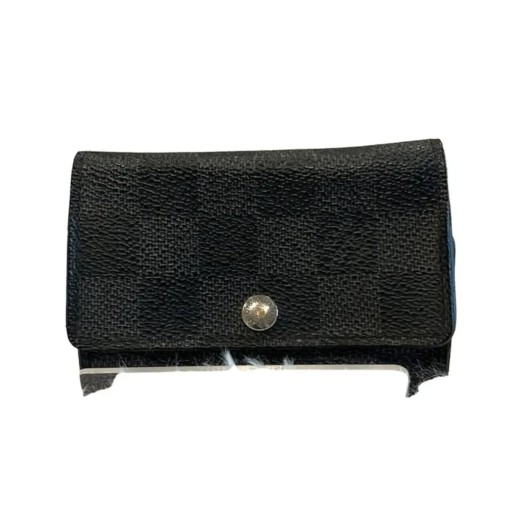 Louis Vuitton Graphite Damier Leather 6 Key Holder (LVXX016)